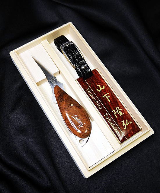 ゴルフプレゼント　紫檀のセット