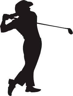 ドライバーショットシルエット