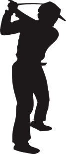 スイングのシルエット