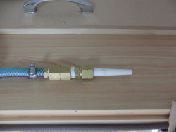 サンドブラストノズル取り付け