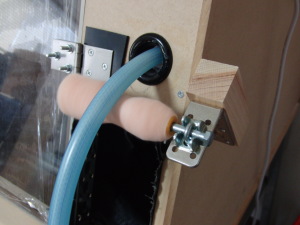 サンドブラストホース挿入部