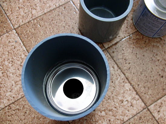 穴あき皿取り付け