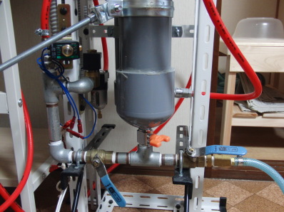 サンドブラスト砂混合部組立