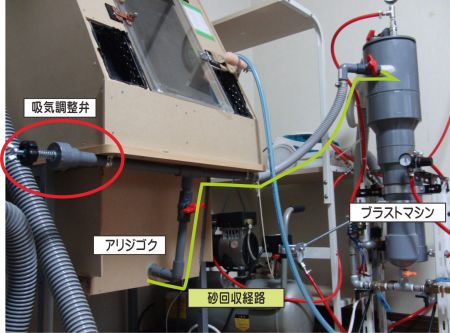 アルミナサンド回収経路
