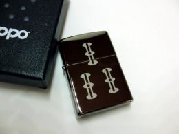 麻雀牌三索を刻印したジッポライター